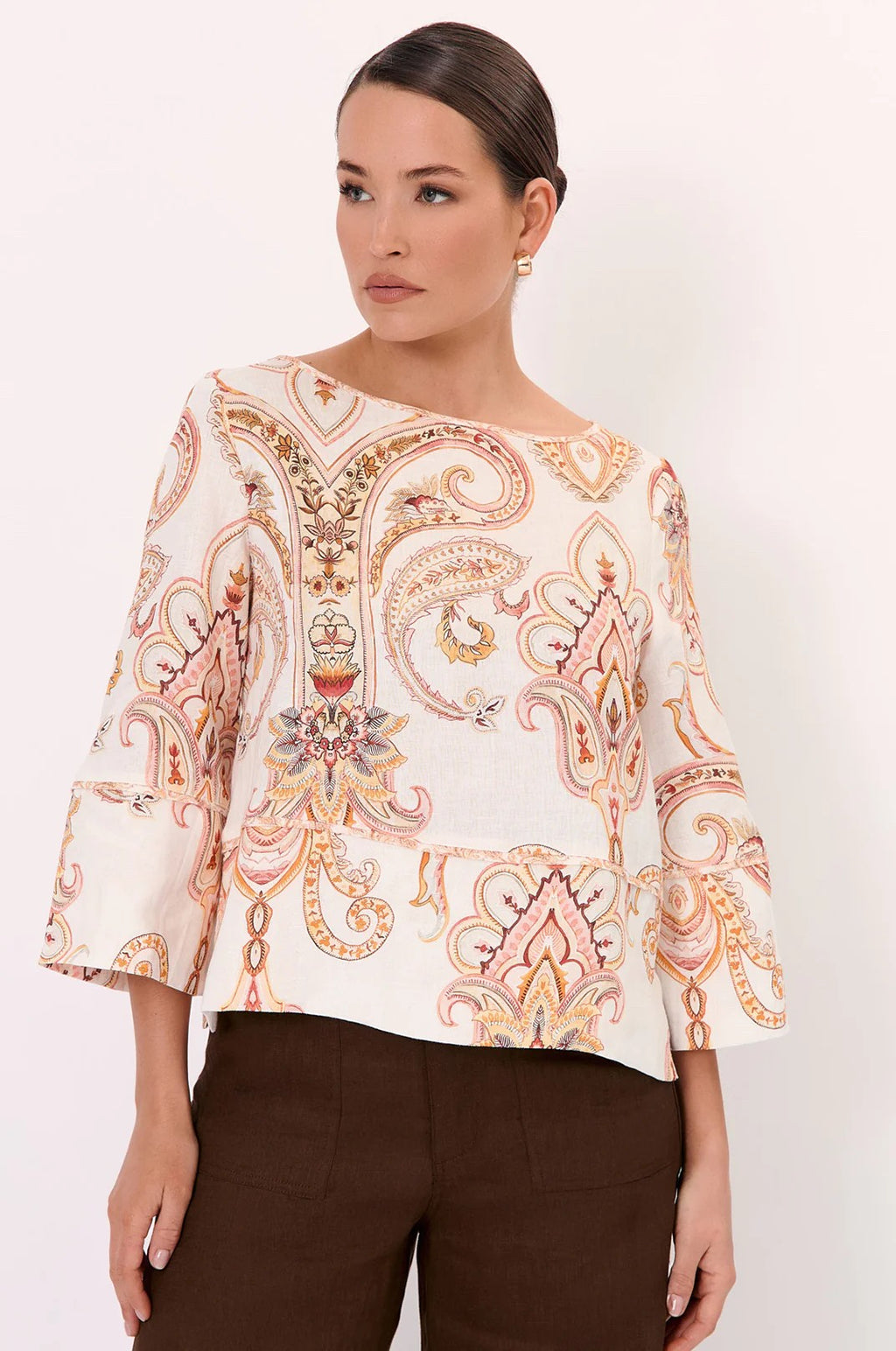 PHOENIX LINEN TOP
