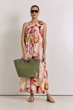 Ricci One Shoulder Cotton Maxi Dress