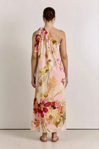 Ricci One Shoulder Cotton Maxi Dress