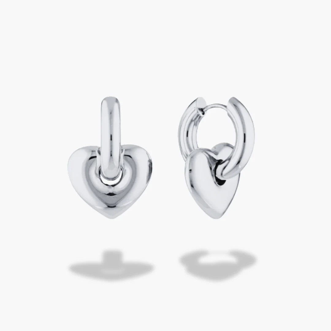 LISA PUFFY HEART EARRINGS