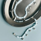 GIMMIE SKY BLUE/SILVER RESIM NECKLACE