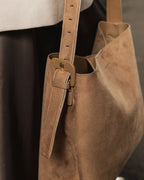 LOUENHIDE Peyton Honey Suedette Shoulder Bag