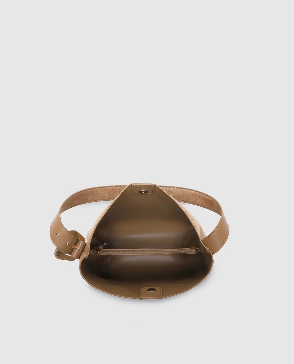 LOUENHIDE Peyton Honey Suedette Shoulder Bag