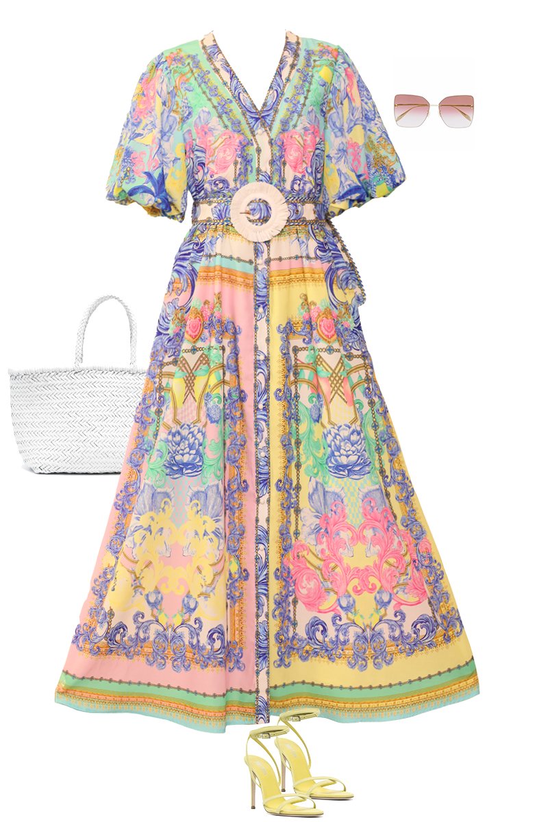 TIMELESS FLORAL YELLOW MAXI