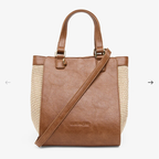 ELMS AND KING CARNEGIE TOTE TAN WEAVE