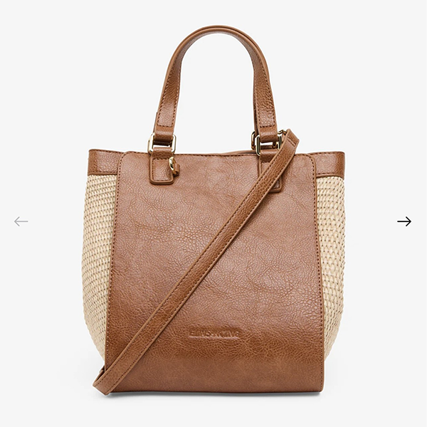 ELMS AND KING CARNEGIE TOTE TAN WEAVE