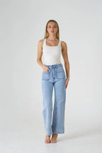 STRECH LIGHT BLUE DENIM JEANS