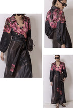 WATERCOLOUR CHOC MAXI SKIRT