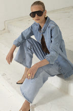 BLUE CLASSIC WIDE LEG JEAN