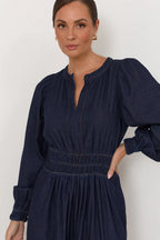 DENIM MAXI DRESS