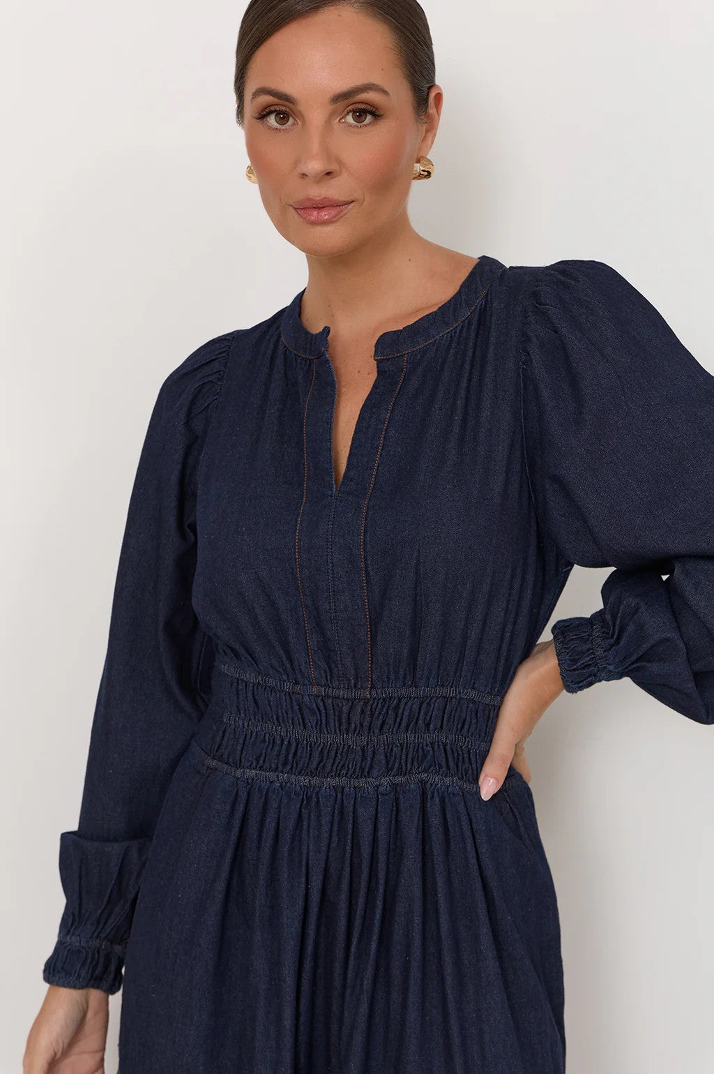 DENIM MAXI DRESS