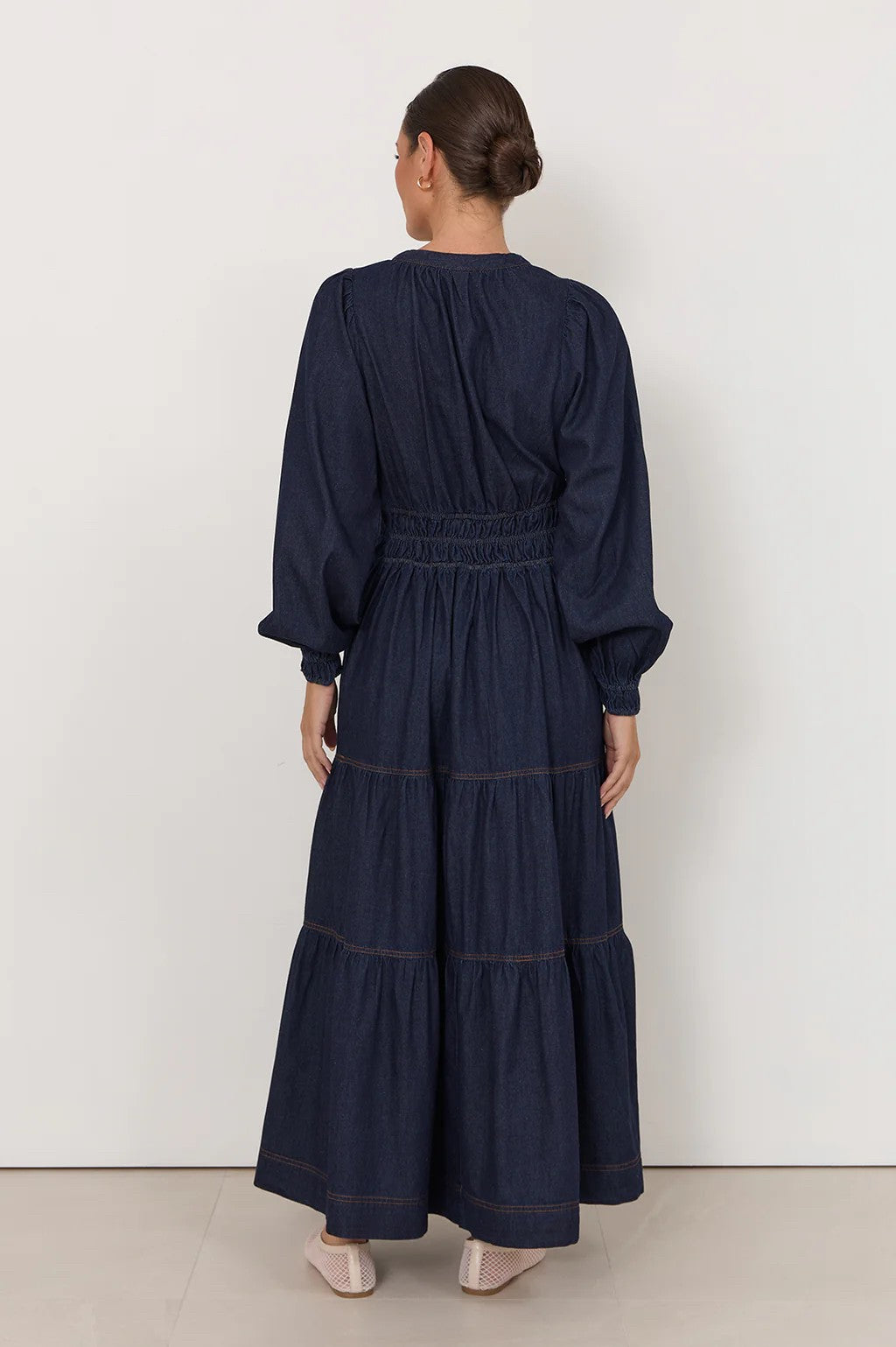 DENIM MAXI DRESS