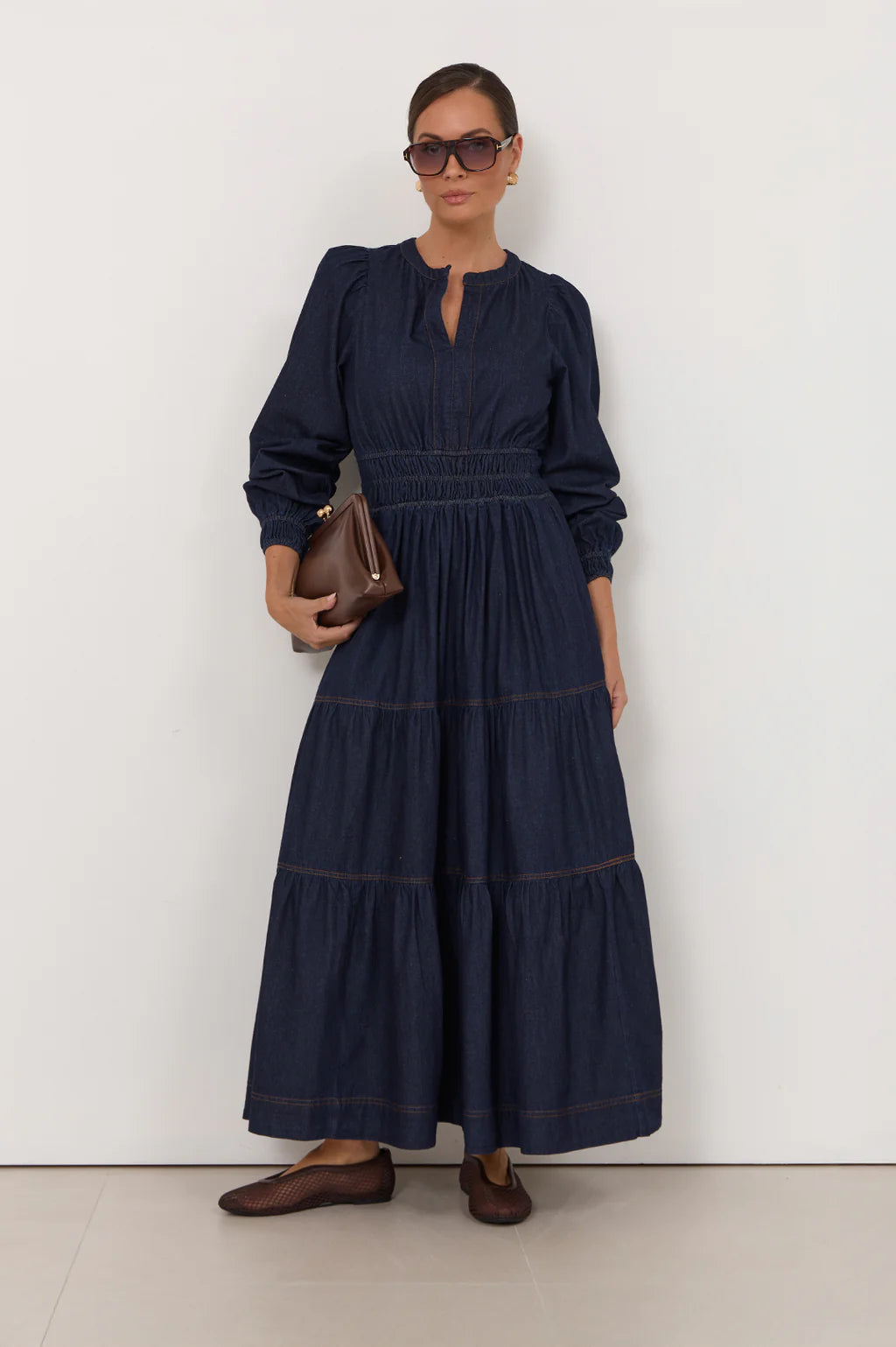 DENIM MAXI DRESS