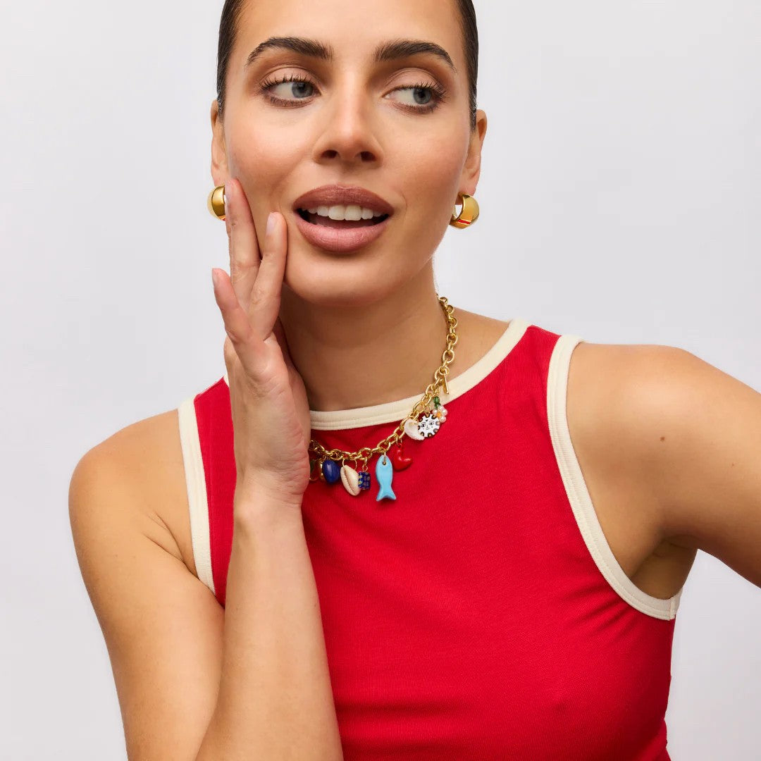 GIMMIE POSITANO CHARM NECKLACE-GOLD