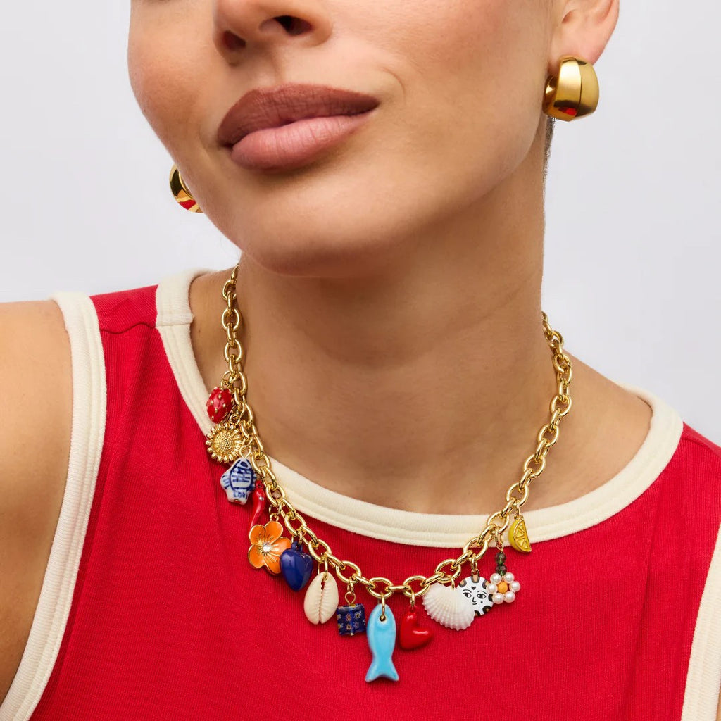 GIMMIE POSITANO CHARM NECKLACE-GOLD