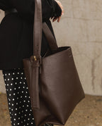 LOUENHIDE Peyton Chocolate Shoulder Bag