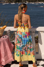 LEMON SPRITS YELLOW STRIPE SKIRT